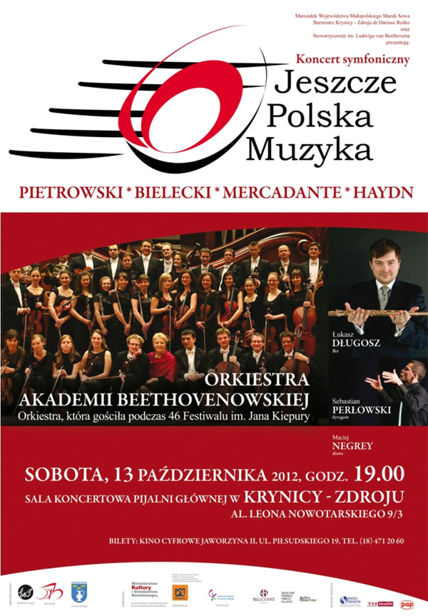 Jeszcze Polska Muzyka - koncert symfoniczny w Krynicy - plakat