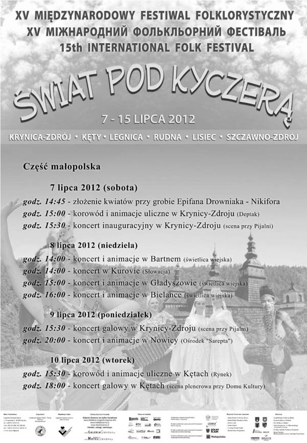 Międzynarodowy Festiwal Folklorystyczny - plakat