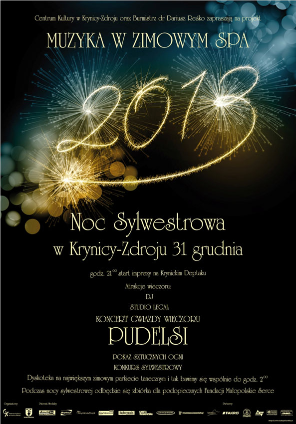 Sylwester 2012 Krynica-Zdrój - plakat