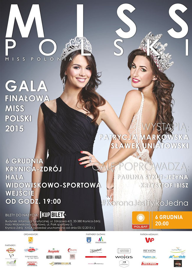 Miss Polski 2015 - plakat