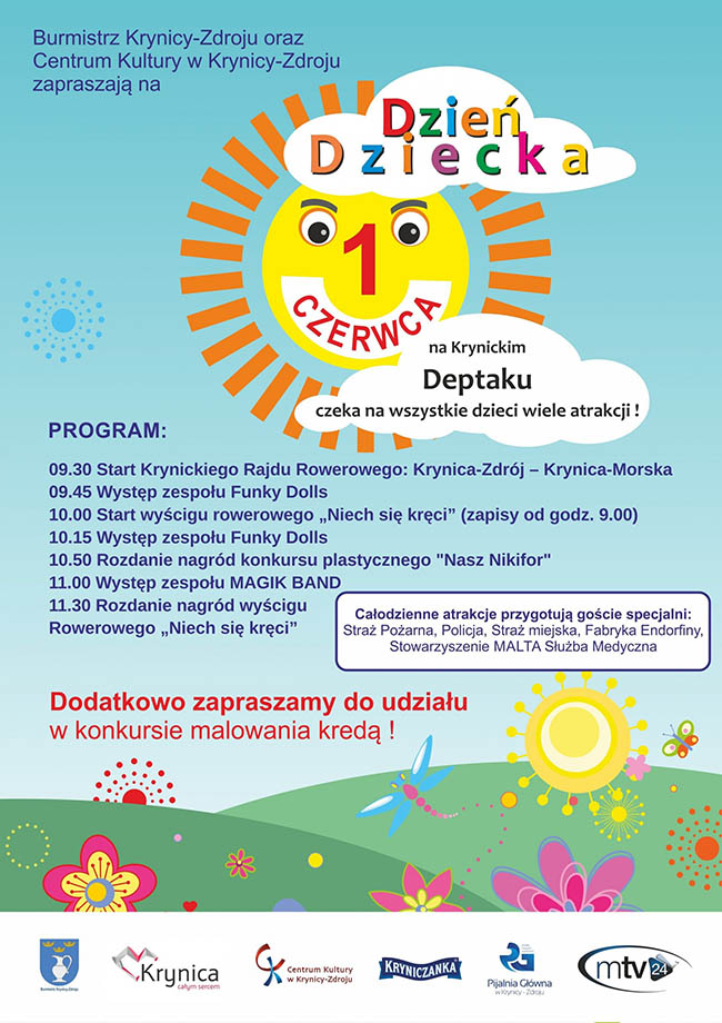 Dzień Dziecka w Krynicy-Zdrój - plakat