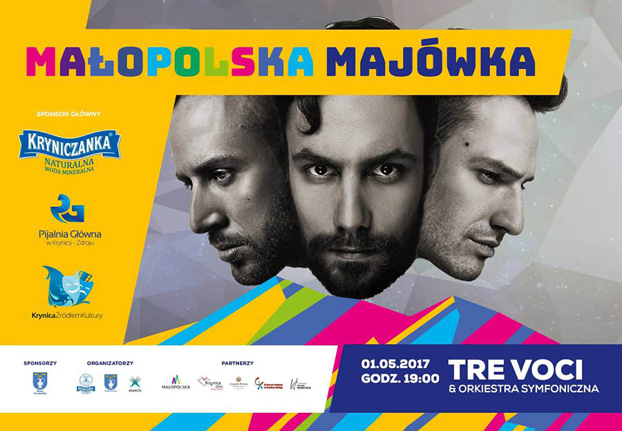 Małopolska Majówka 2017 - TreVoci&Orkiestra Symfoniczna - plakat