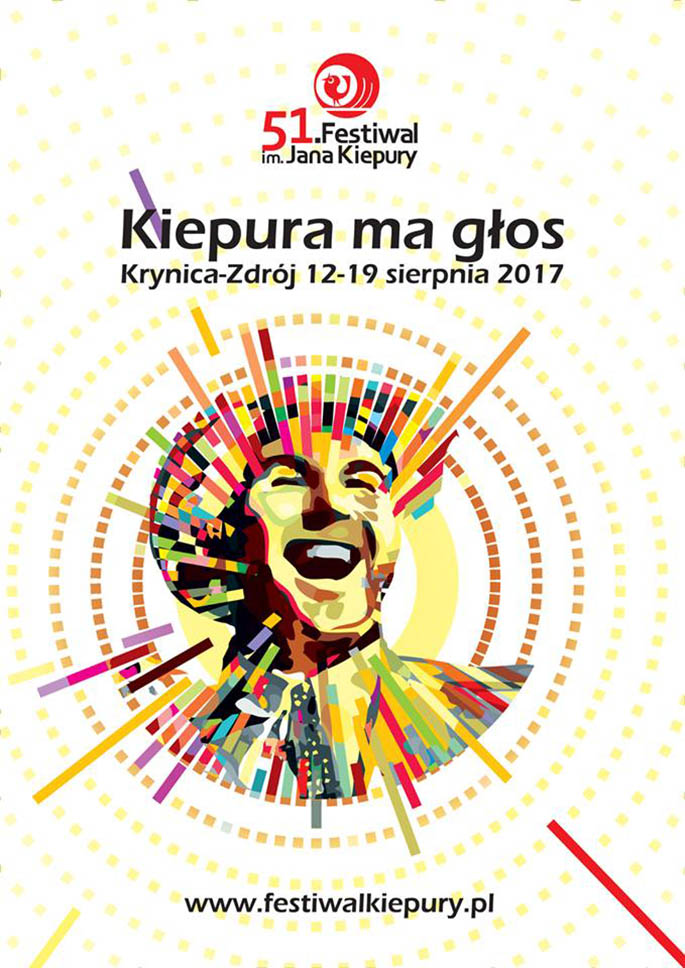 Plakat 51 Festiwalu im. Jana Kiepury w Krynicy