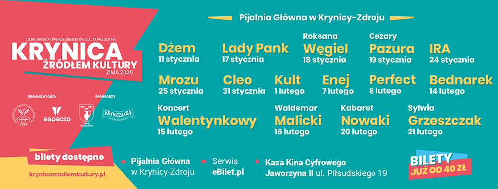 Krynica Źródłem Kultury 2020 - plakat